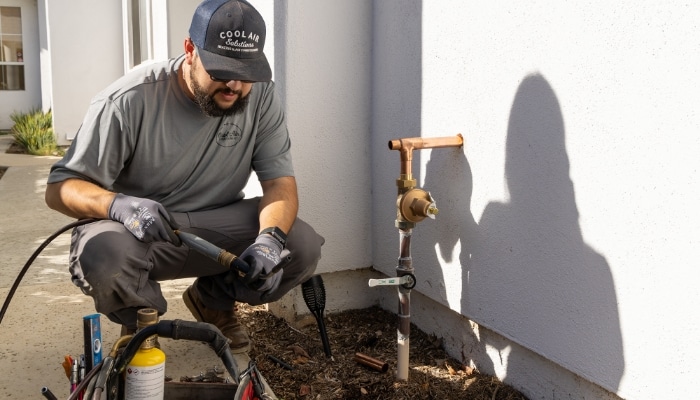 Exterior Plumbing Gas Service