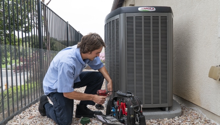 Technician Maintenance Lennox Ac Unit